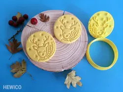 قالب شیرینی طرح گوزن کریسمسی کد 341