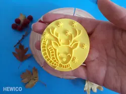 قالب شیرینی طرح گوزن کریسمسی کد 341