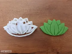 قالب شیرینی طرح گل نیلوفر آبی کد-132