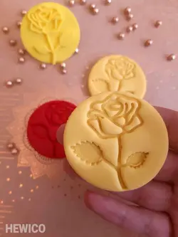 قالب شیرینی پزی طرح گل رُز کد 348