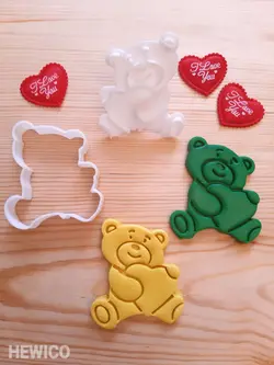 قالب شیرینی خرس ولنتاین کد-349