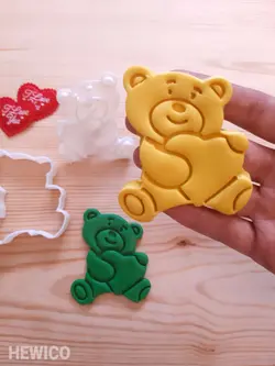قالب شیرینی خرس ولنتاین کد-349