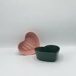 ظروف سرامیکی – کاسه قلب تک رنگ