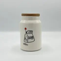 سرامیک – بانکه دهنه باریک شکر درب چوب