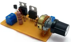 منبع تغذیه ریزه میزه 3 آمپری، با ترانزیستور tip32 و lm317