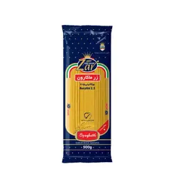 ماکارونی رشته‌ای قطر 2/5 زر ماکارون (500 گرمی)