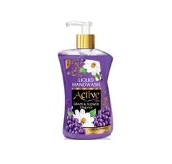 مایع دستشویی حاوی موادمرطوب‌کننده پروتیین سویامدل سافت بنفش اکتیو(450گرمی)