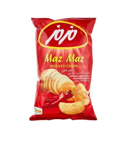 چیپس با طعم فلفلی برگه سیب زمینی مزمز (60 گرمی)