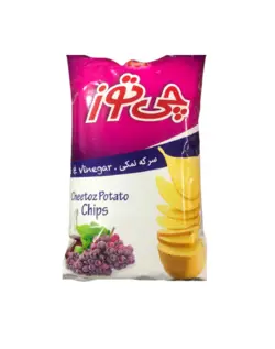 چیپس برگه سیب زمینی سرکه نمکی چی توز (150 گرمی)