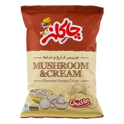 چیپس برگه سیب زمینی قارچ و خامه چارکلز (75 گرمی)