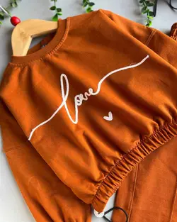 ست کراپ شلوار دخترانه love ♥