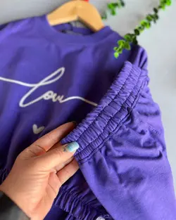 ست کراپ شلوار دخترانه love ♥