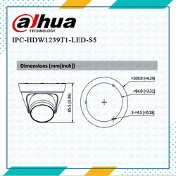 دوربین دام IPC-HDW1239T1-LED-S5 داهوا