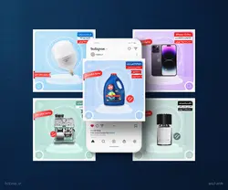 قالب پست و استوری فروشگاهی اینستاگرام کد 2 - های تینو