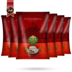 چای کرک تاج محل tajmahal مدل طعم زنجبیل ginger flavour یک کیلویی بسته 6 عددی