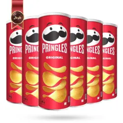 چیپس پرینگلز pringles مدل اورجینال original وزن 165 گرم بسته 6 عددی