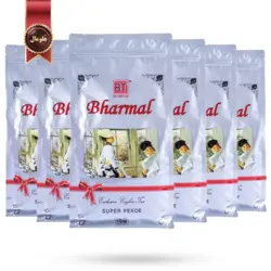 چای بارمال bharmal مدل سوپر پکو super pekoe وزن 500 گرم بسته 6 عددی