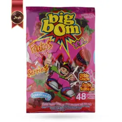آبنبات چوبی بیگ بوم bigbom مدل توت beries پک 48 تایی