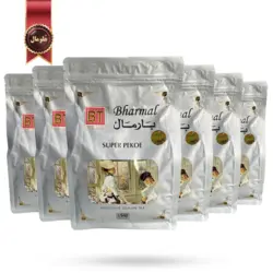 چای بارمال bharmal مدل سوپر پکو super pekoe وزن 250 گرم بسته 6 عددی
