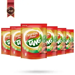 پودر شربت تانج tang مدل میوه های گرمسیری tropical وزن 375 گرم بسته 6 عددی