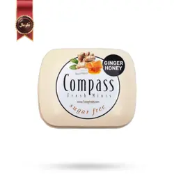 قرص خوشبوکننده دهان کامپس compass مدل عسل زنجبیل ginger honey