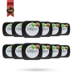 قرص خوشبوکننده دهان کامپس compass مدل نعنا خشک قوی Menthol extra strong بسته 12 عددی