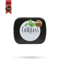 قرص خوشبوکننده دهان کامپس compass مدل نعنا خشک قوی Menthol extra strong