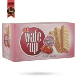ویفر ویف آپ Wafe up مدل کرم توت فرنگی strawberry cream وزن 40 گرم بسته 24 عددی