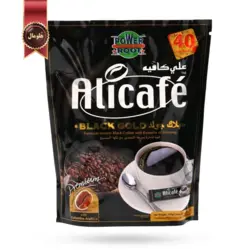پودر قهوه علی کافه Alicafe مدل بلک گلد black gold پک 40 تایی