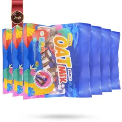 شکلات غلات اوت پارتی میکس Oats party mix مدل mazzex وزن 400 گرم بسته 6 عددی
