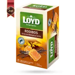 چای رویبوس کیسه ای لوید LOYD مدل عسل و وانیل Honey and Vanilla پک 20 تایی