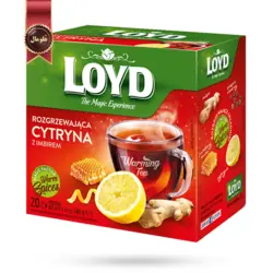 چای کیسه ای هرمی لوید LOYD مدل لیموی آبدار juicy lemon پک 20 تایی