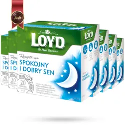 دمنوش کیسه ای هرمی لوید LOYD مدل خواب آور good nights sleep پک 20 تایی بسته 6 عددی