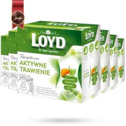 دمنوش کیسه ای هرمی لوید LOYD مدل مراقبت گوارش support digestion پک 20 تایی بسته 6 عددی