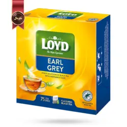 چای کیسه ای لوید LOYD مدل ارل گری earl grey پک 75 تایی