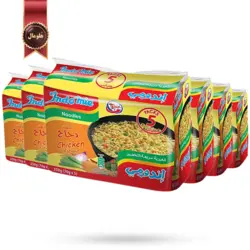 نودل اندومی indomie مدل مرغ chicken وزن 70 گرم پک 5 تایی بسته 6 عددی