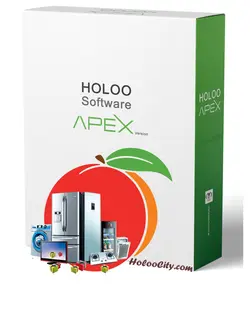 نرم افزار حسابداری لوازم خانگی و صوتی تصویری متوسط هلو کد 8311283112