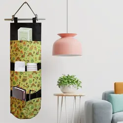 رازک آویز 3 جیب طرح جغد و قارچ کوچک