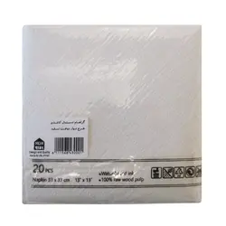 گراهام دستمال کاغذی 20 عددی 2 لایه طرح نوار دوخت