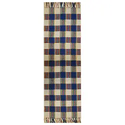 باریکان گلیم 60×180 طرح دار نقطه آبی