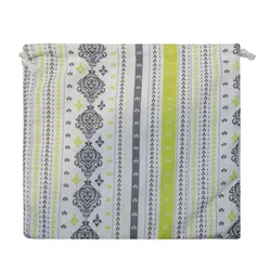 سولینا کیسه بند دار طرح دار زرد-طوسی بزرگ