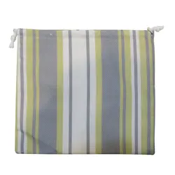 دنیرا کیسه بند دار راه راه طوسی-کرم بزرگ