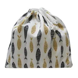 آدونیس کیسه بند دار طرح ماهی مشکی-کرم بزرگ