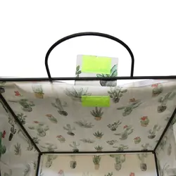 رانگر باکس فلزی آویز ذوزنقه 15*30 طرح کاکتوس