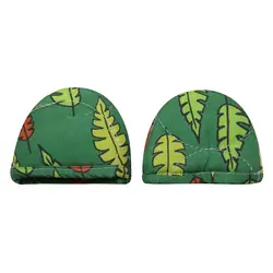 پاییز دستگیره قابلمه زمینه سبز طرح برگ های رنگی