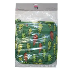 پاییز دستگیره زمینه سبز طرح برگ های رنگی