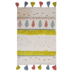 آماندا گلیم 60×90 طرح برگ رنگی