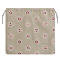 یولین کیسه بند دار کرم گل دار فانتزی بزرگ