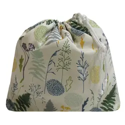 باراد کیسه بند دار زمینه کرم طرح برگ بزرگ