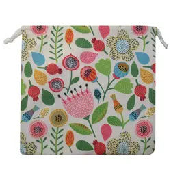 روشنا کیسه بند دار طرح گل و برگ فانتزی بزرگ